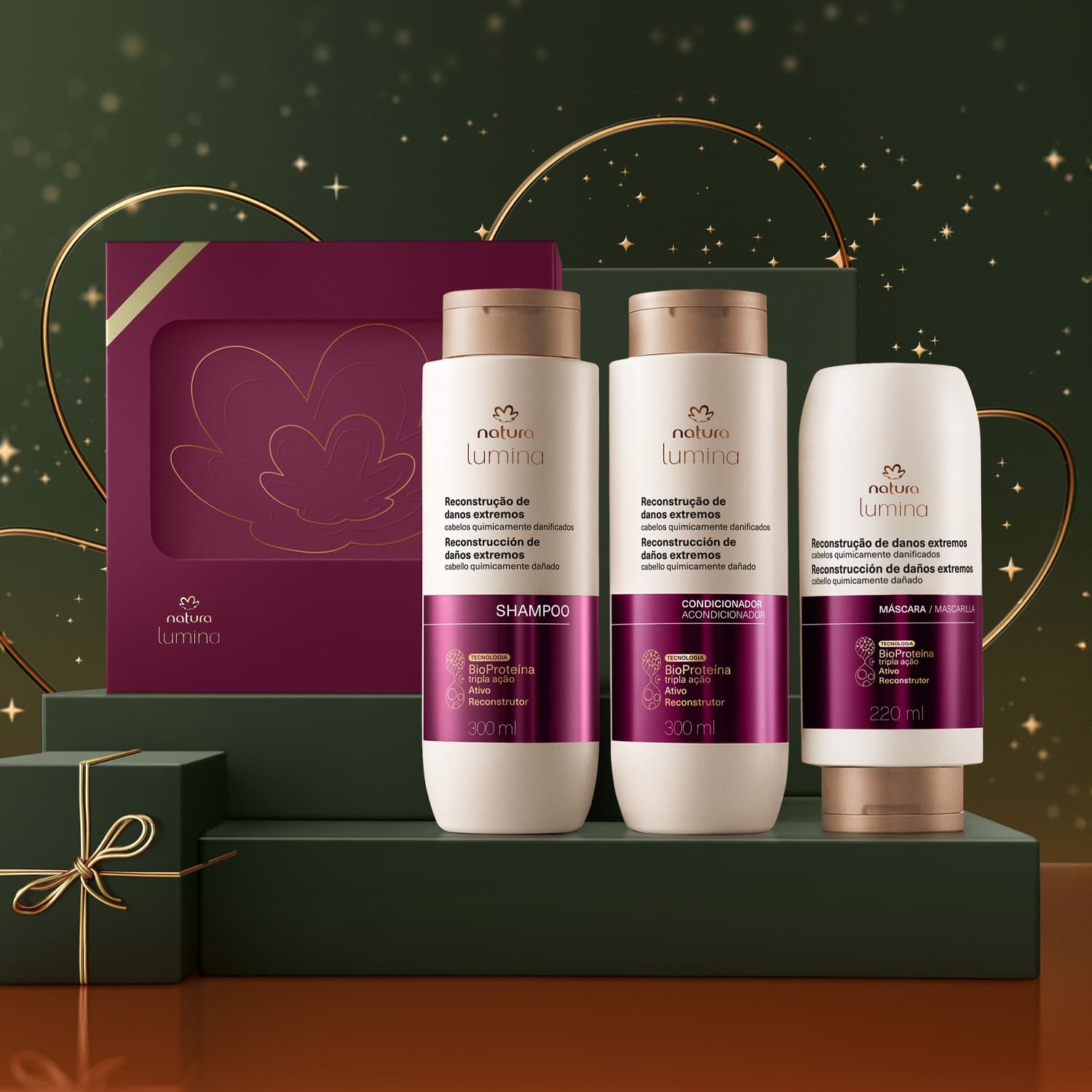 Presente Natura Lumina Reconstrução (3 produtos)
